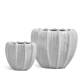 Кашпо TREEZ Effectory - Aura - Чаша - Жемчужный лак