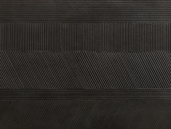 Кашпо TREEZ ERGO - Graphics - Низкий прямоугольник - Чёрный графит