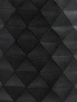 Кашпо TREEZ ERGO - Diamond - Округлая чаша - Антрацит