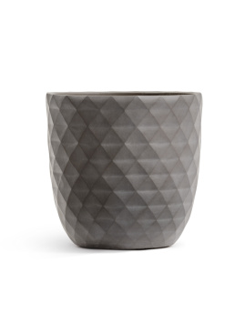 Кашпо TREEZ ERGO - Diamond - Чаша-конус - Мокко