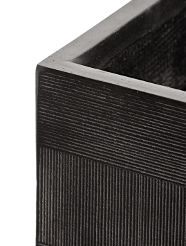 Кашпо TREEZ ERGO - Graphics - Куб - Чёрный Графит