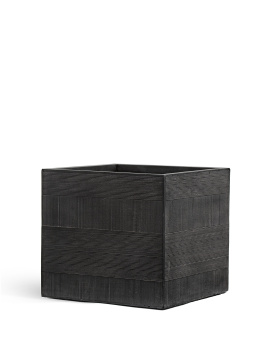 Кашпо TREEZ ERGO - Graphics - Куб - Чёрный Графит