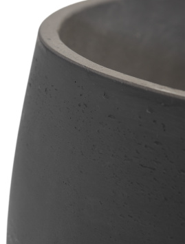 Кашпо TREEZ ERGO - Concrete - Чаша - Тёмно-серый бетон