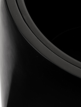 Кашпо TREEZ Effectory - Crystal - Многогранник - Антрацит