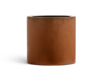 Кашпо TREEZ Effectory - Corten Steel - Цилиндр - Кортеновская сталь-Бархатистая окись