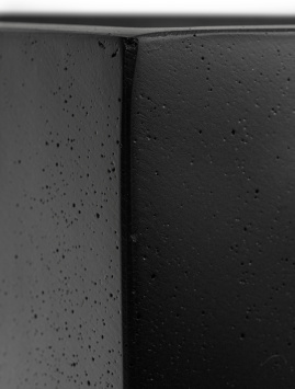 Кашпо TREEZ Effectory - Black Stone - Высокий куб - Антрацит