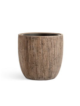 Кашпо TREEZ Effectory - Wood - Округлый конус - Светлый дуб