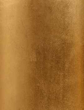 Кашпо TREEZ Effectory - Metal - Высокий округлый конус - Сусальное золото