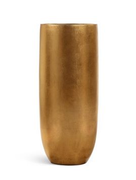 Кашпо TREEZ Effectory - Metal - Высокий округлый конус - Сусальное золото