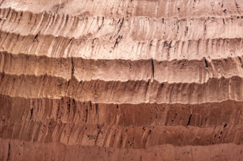 Кашпо TREEZ Effectory - Metal - Полусфера - Розовая медь Чеканка