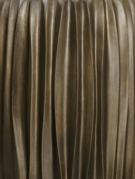 Кашпо TREEZ Effectory - Metal - Высокий конус Giant Design Wave - Чернёная бронза