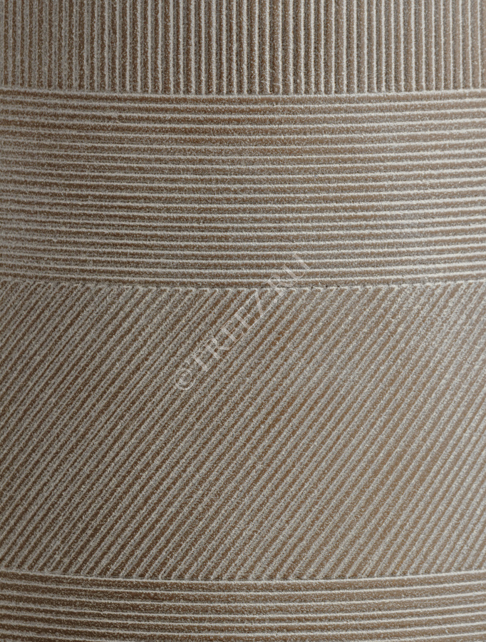 Кашпо TREEZ ERGO - Graphics - Округлая чаша - Капучино фото