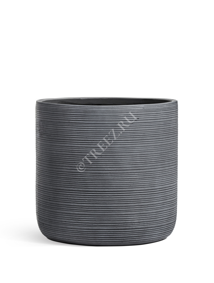 Кашпо TREEZ ERGO - TreeLine - Цилиндр - Дымчато-серый бетон фото