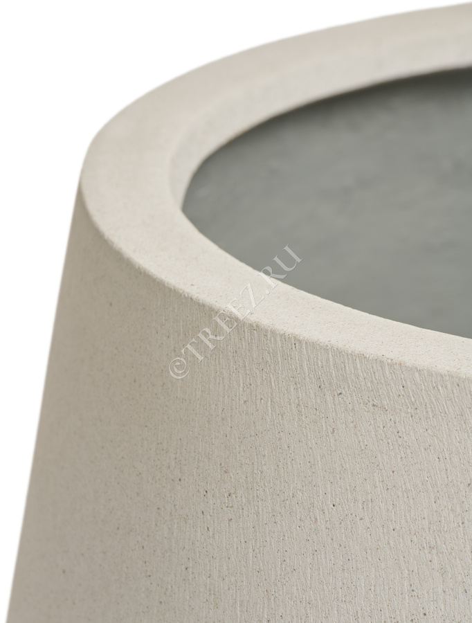 Кашпо TREEZ ERGO - Fine Rock - Design-чаша - Белый камень фото