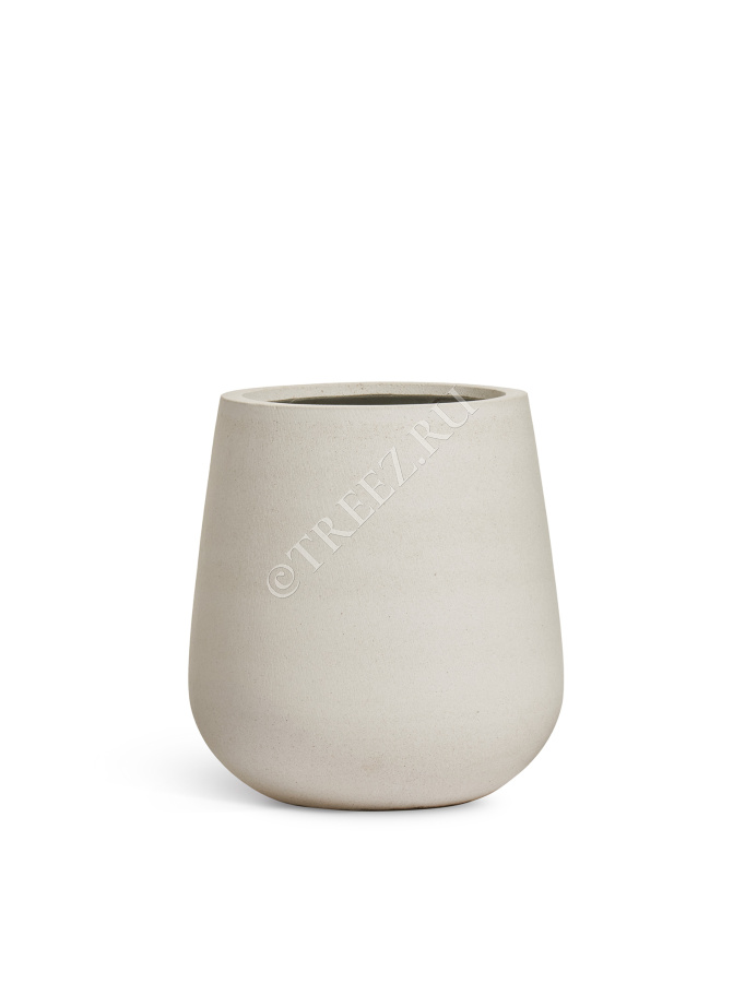 Кашпо TREEZ ERGO - Fine Rock - Design-чаша - Белый камень фото
