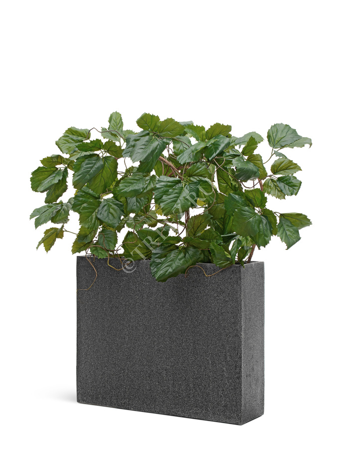 Кашпо TREEZ Effectory - Stone - Высокий Дивайдер - Тёмно-серый камень фото