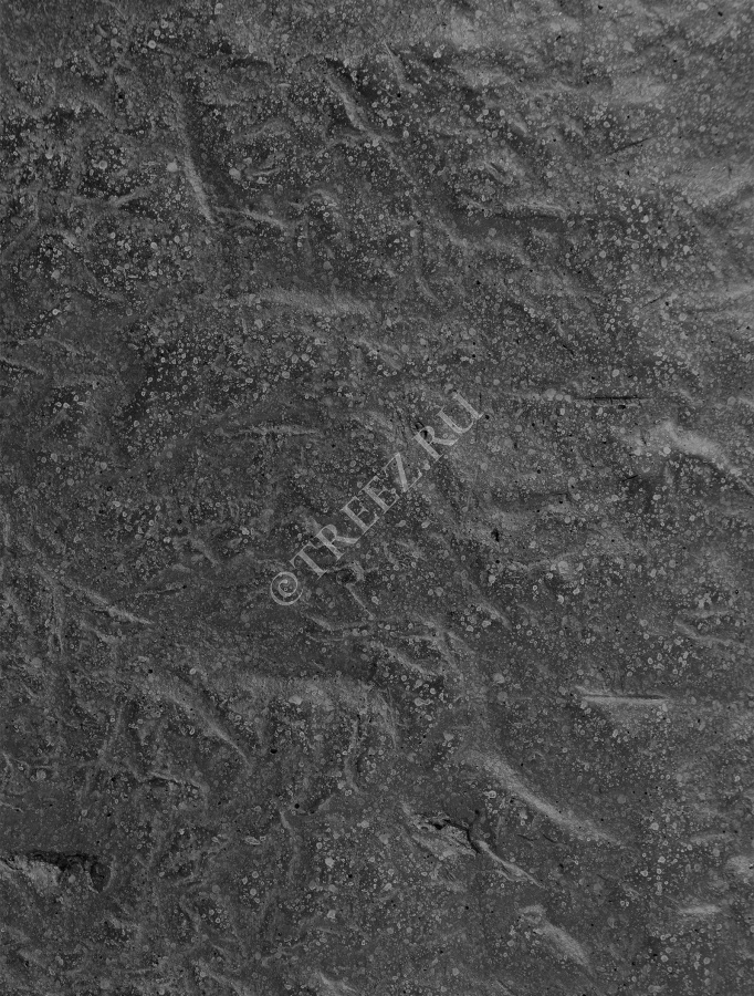 Кашпо TREEZ Effectory - Organic - Низкая чаша - Тёмно-серый камень фото