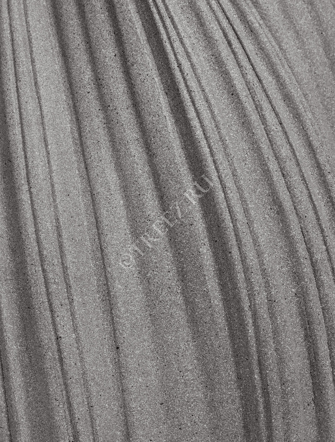 Кашпо TREEZ Effectory - Dune - Высокая Design-ваза - Дымчато-серый песок фото