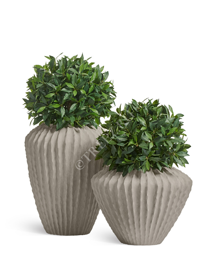 Кашпо TREEZ Effectory - Moho - Высокая Design-ваза - Белый песок фото