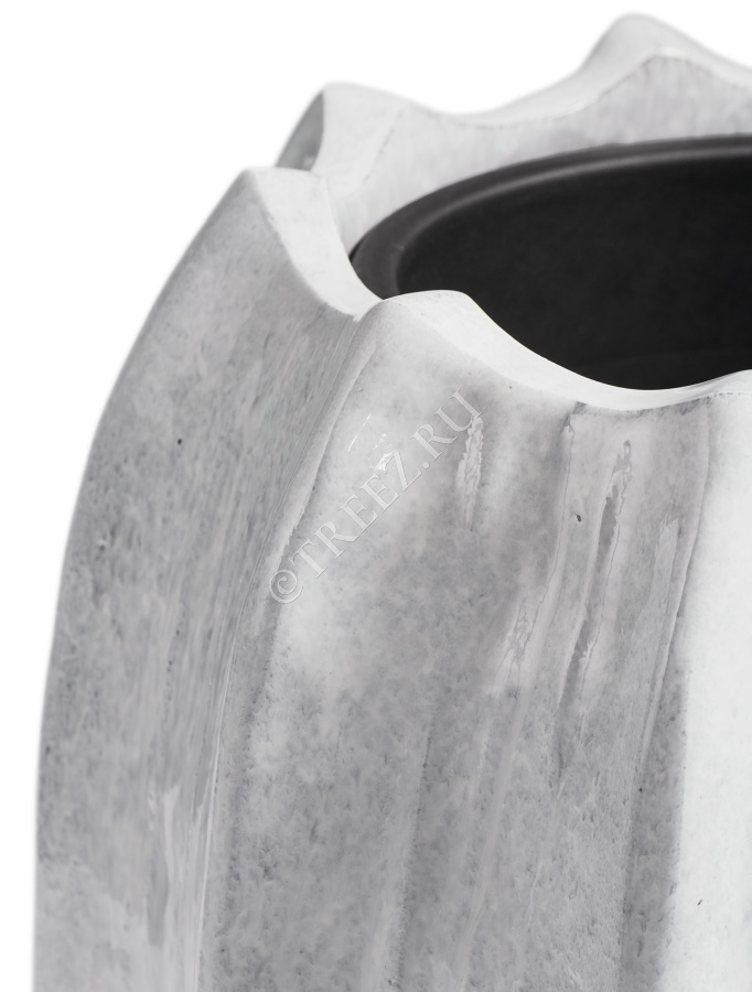 Кашпо TREEZ Effectory - Aura - Высокая Кашпо-ваза - Жемчужный лак фото