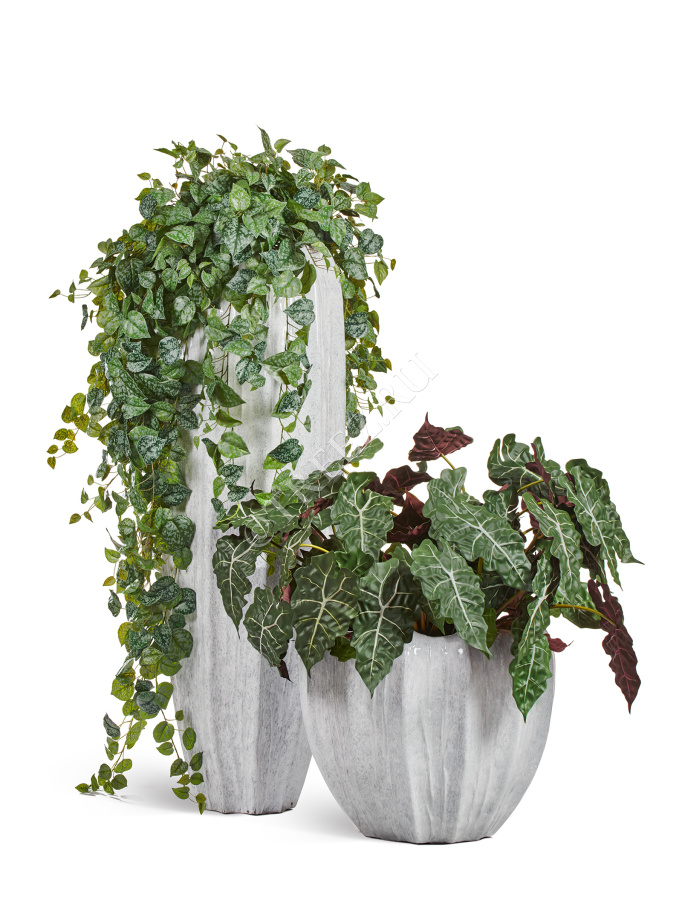 Кашпо TREEZ Effectory - Aura - Высокая Кашпо-ваза - Жемчужный лак фото