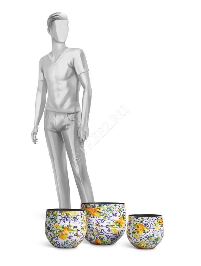 Кашпо TREEZ Effectory - Savage Garden - Чаша - Capri фото