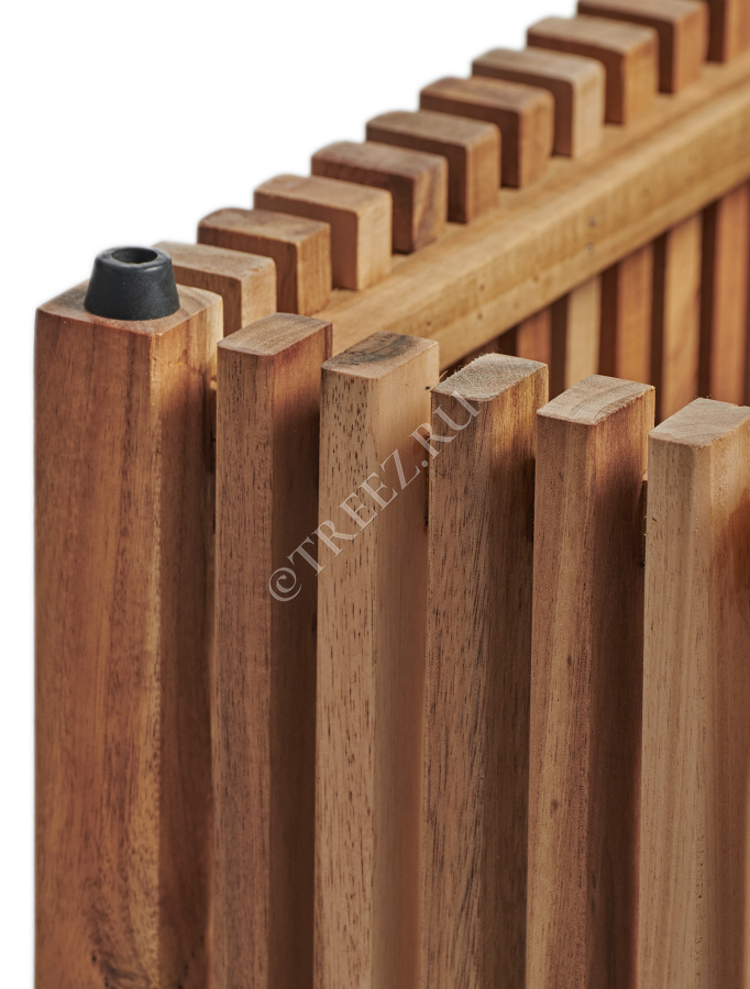 Кашпо TREEZ Effectory - Timberline - Высокий дивайдер - Тёмное дерево фото