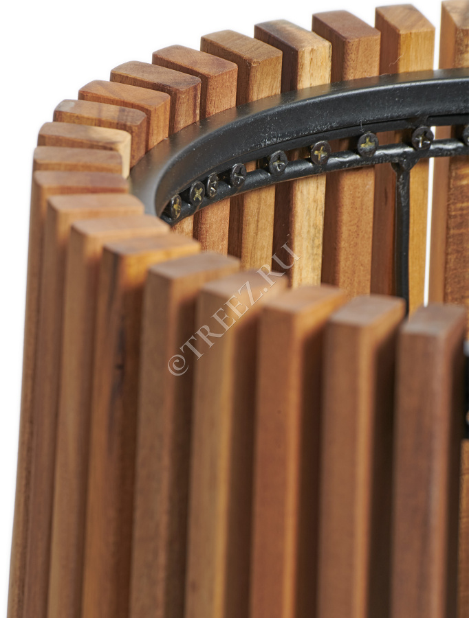 Кашпо TREEZ Effectory - Timberline - Высокий перевёрнутый конус - Тёмное дерево фото