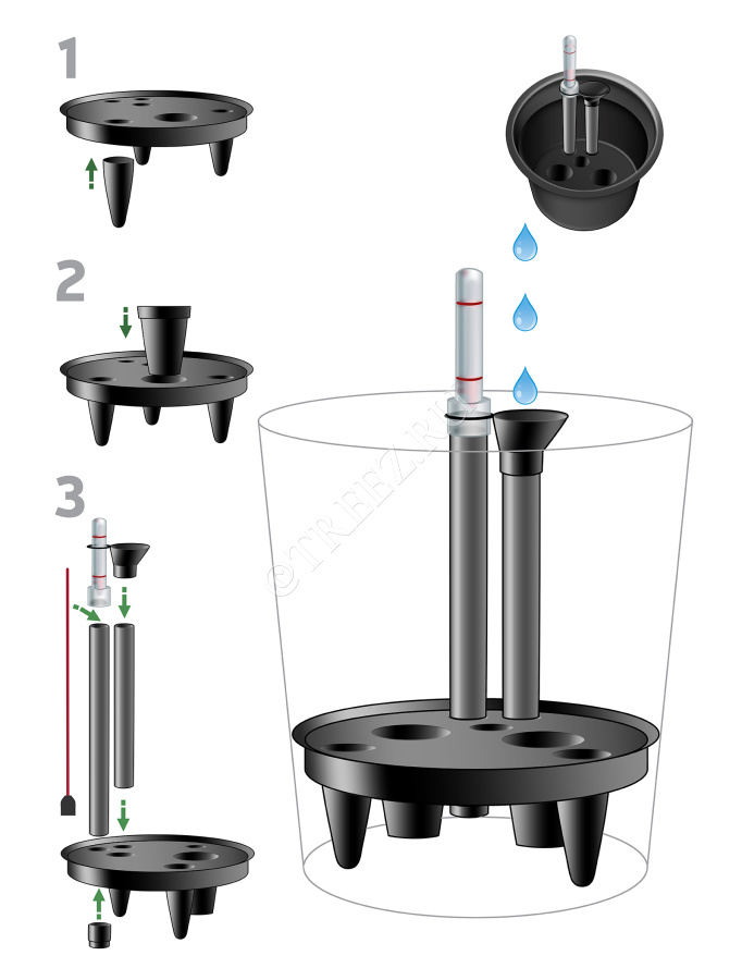 Система автополива SQ-28 для кашпо TREEZ Effectory - модель SQ-28 фото