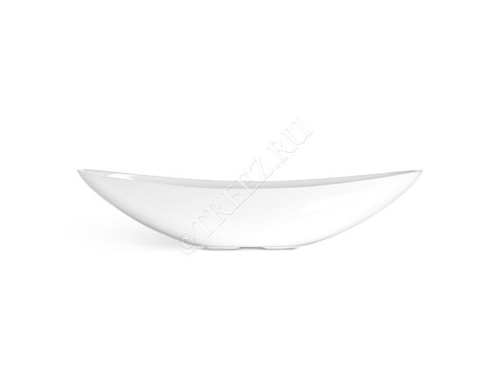 Кашпо TREEZ Effectory - Gloss - Ваза-Лодка (2 размера) - Белый глянцевый лак фото