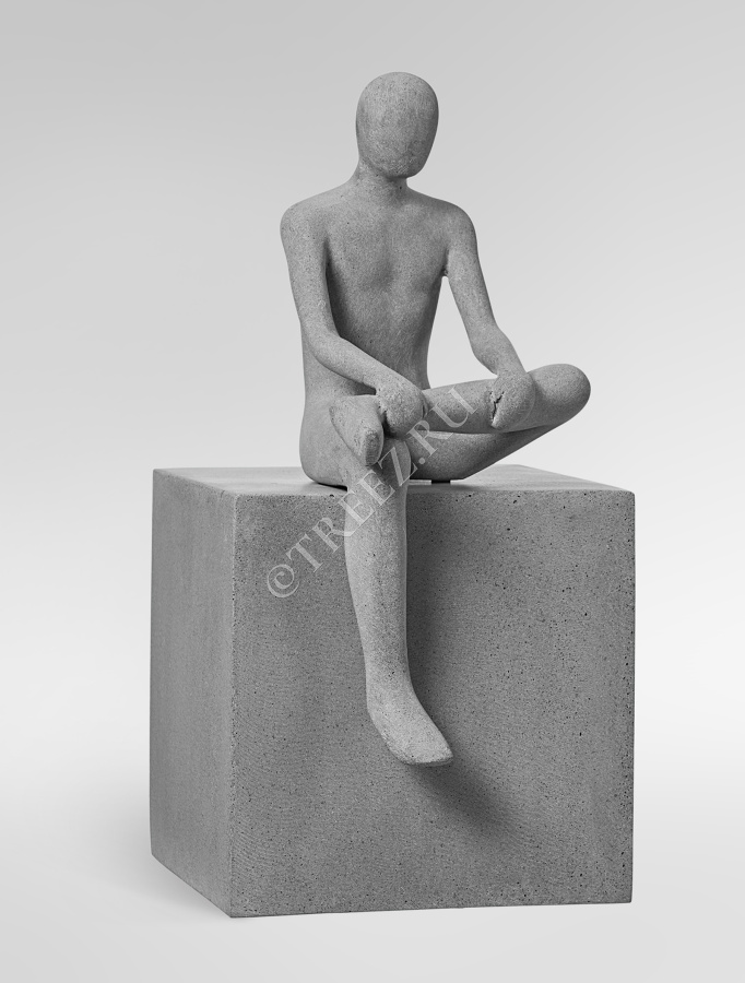 Скульптура TREEZ Effectory - Philosopher's Stone - Уверенность - Дымчато-серый песок фото
