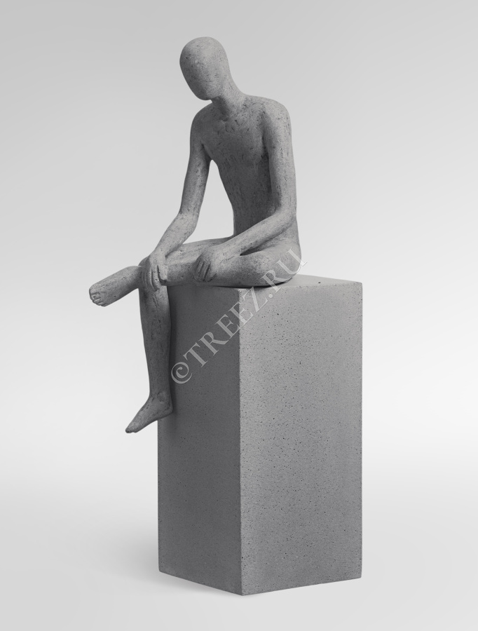 Скульптура TREEZ Effectory - Philosopher's Stone - Спокойствие - Дымчато-серый песок фото