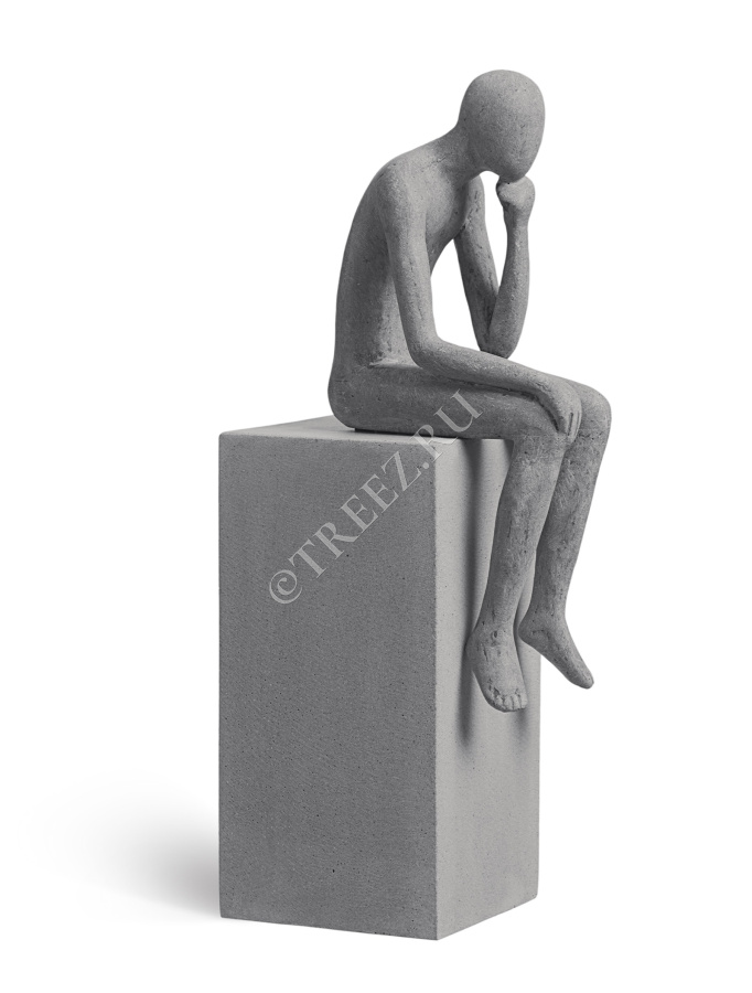 Скульптура TREEZ Effectory - Philosopher's Stone - Размышления о жизни - Дымчато-серый песок фото