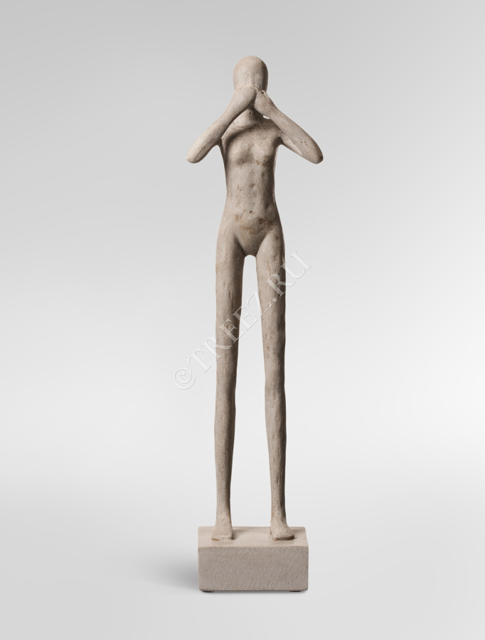 Скульптура TREEZ Effectory - Philosopher's Stone - Триптих "Недеяние зла" - Белый песок фото