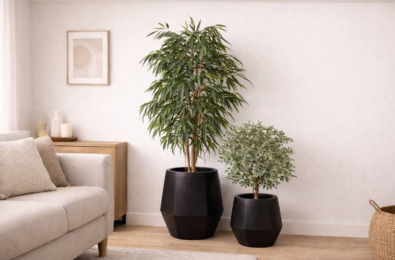 Кашпо TREEZ Effectory Crystal: геометрия, вдохновлённая природой