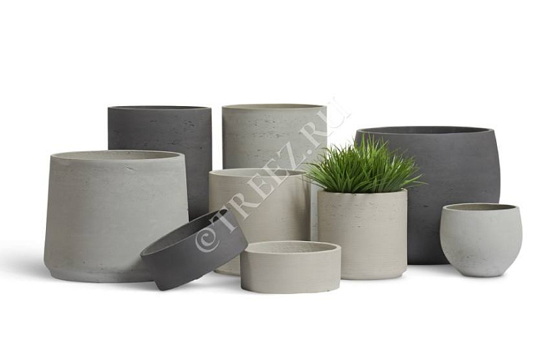 Кашпо TREEZ ERGO Concrete: доступная простота